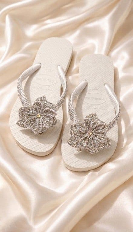 Havaiana Branca Feltro
